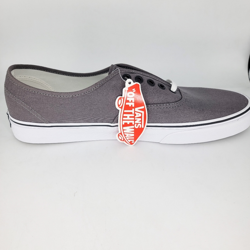 New Mens Vans Pewter Authentic Classic Lace Ups